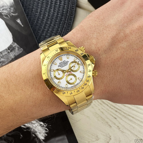 Rolex Daytona Metal Automatic Gold-White