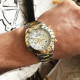 Rolex Daytona Quartz Date Silver-Gold-White