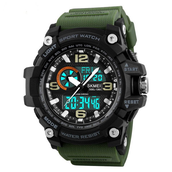 Skmei 1283 Black-Military Wristband, 1080-0105, Skmei