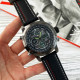 AMST 3022 All Black Fluted Wristband
