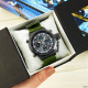 AMST 3003 Black-Black Green Wristband