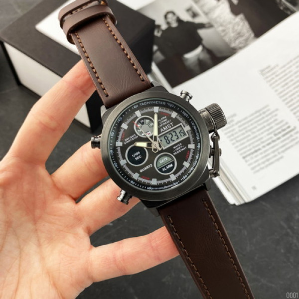 AMST 3003A Black-Brown Wristband
