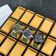 AMST 3003 Silver-Black Green Wristband