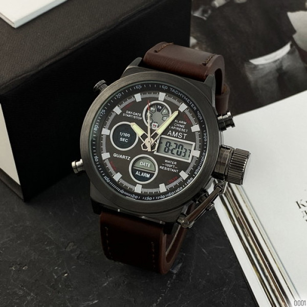 AMST 3003A Black-Brown Wristband