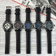 AMST 3022 All Black Fluted Wristband