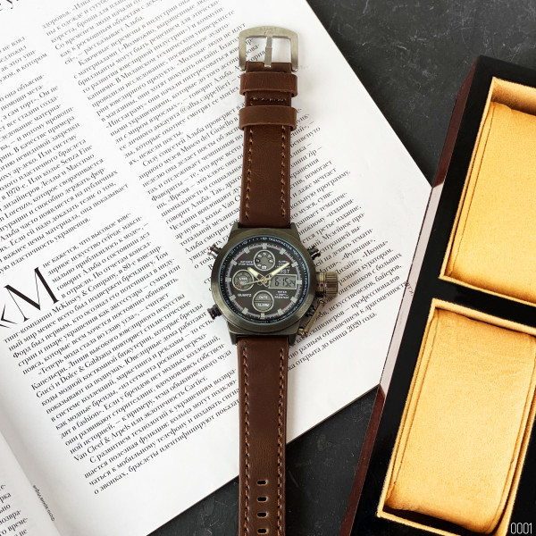 AMST 3003A Black-Brown Wristband