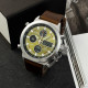 AMST 3003A Silver-Green-Brown Wristband