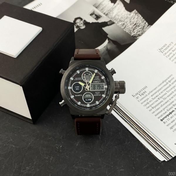 AMST 3003A Black-Brown Wristband