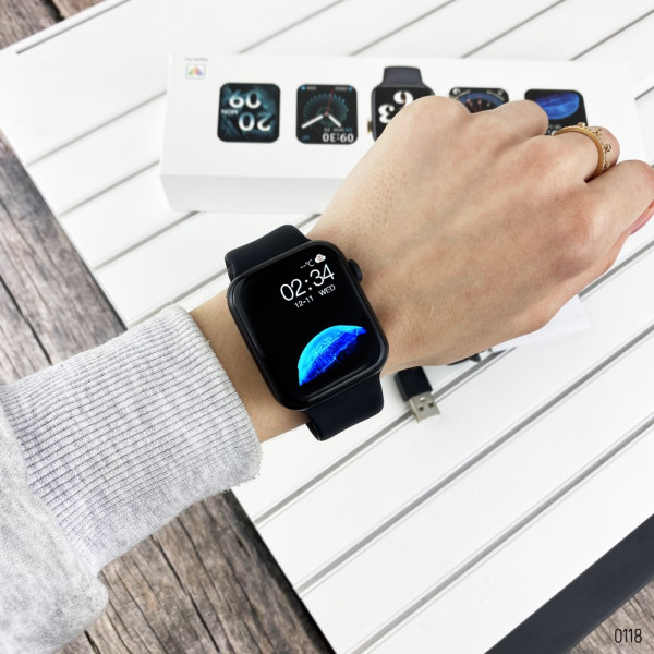 Smart Watch HW22SM All Black, 1077-0118, Smart Watch