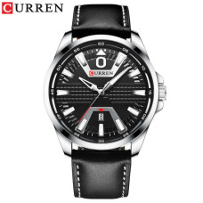 Curren 8379 Silver-Black