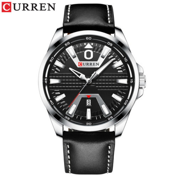 Curren 8379 Silver-Black, 1008-0239, Curren