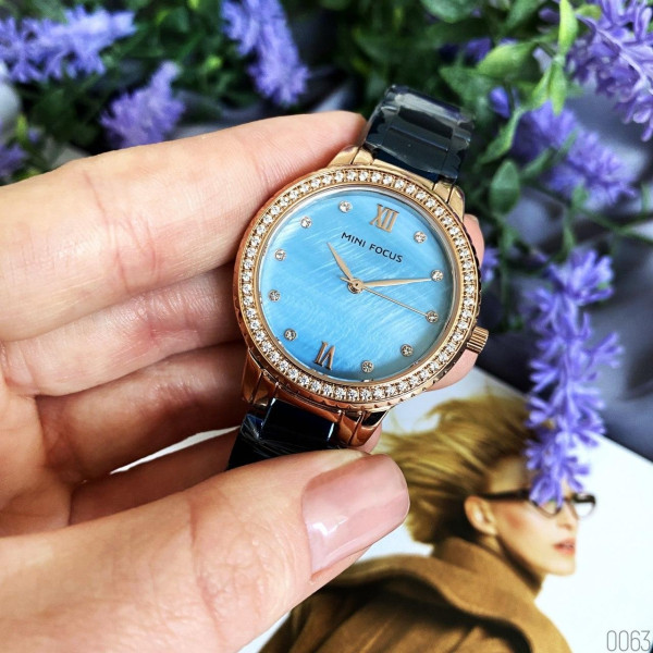 Наручний годинник Mini Focus MF0226L.04 Blue-Gold Diamonds, 1095-0063, Mini Focus