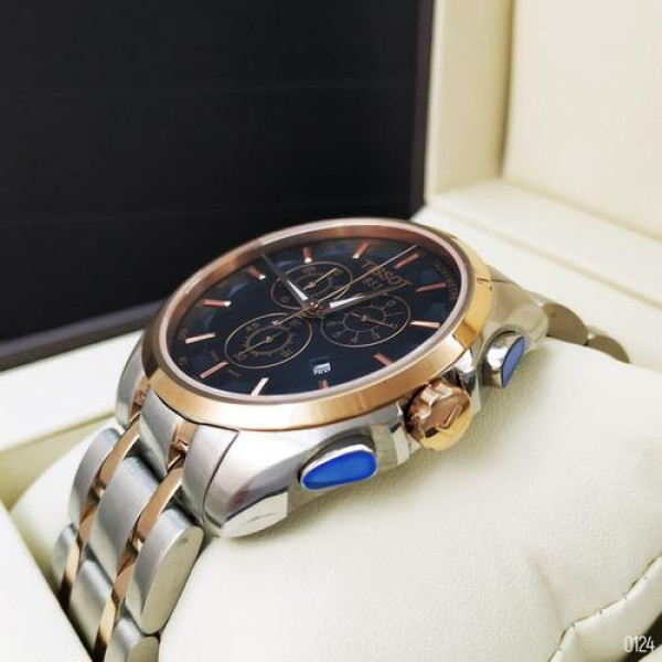Tissot T-Classic Couturier Chronograph Steel Alt Silver-Gold-Gold-Black