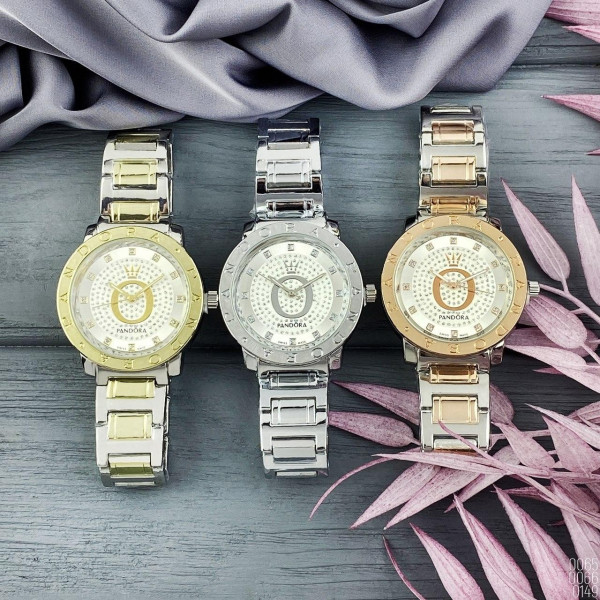 Наручний годинник Pandora 6301 Z Diamonds Silver-Gold-Silver, 1036-0065, Pandora