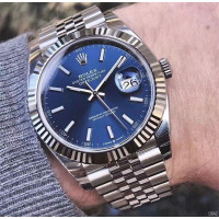 Rolex Datejust AAA Silver-Blue