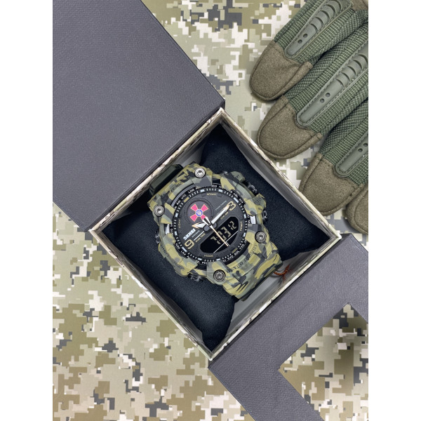 Skmei 1818CMGR Tactic UA + Коробка Camo, 1080-1471, Skmei