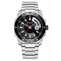 Curren 8344 Silver-Black