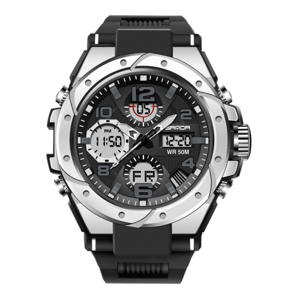 Sanda 6008 Black-Silver, 1044-0049, Sanda