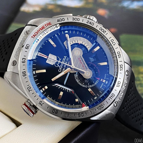 Tag Heuer Grand Carrera Calibre 36 quartz Chronograph Silver