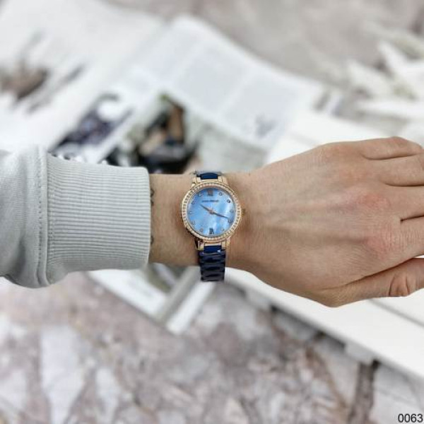 Наручний годинник Mini Focus MF0226L.04 Blue-Gold Diamonds, 1095-0063, Mini Focus