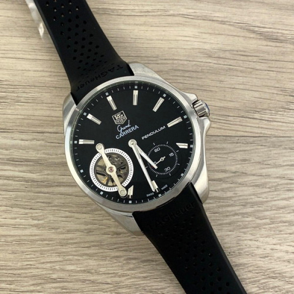 Tag Heuer Grand Carrera Pendulum Black-Silver-Black