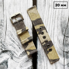 Ремінець для годинника подвійний CCE Camo 20 мм