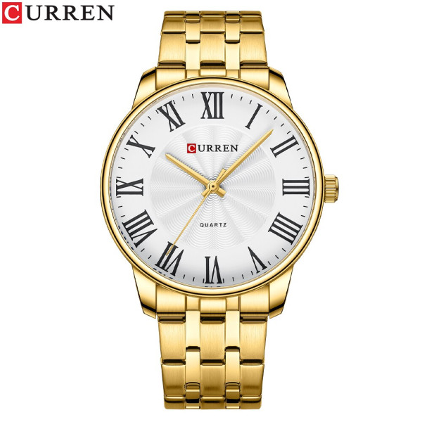 Curren 8422 Gold-White, 1008-0336, Curren