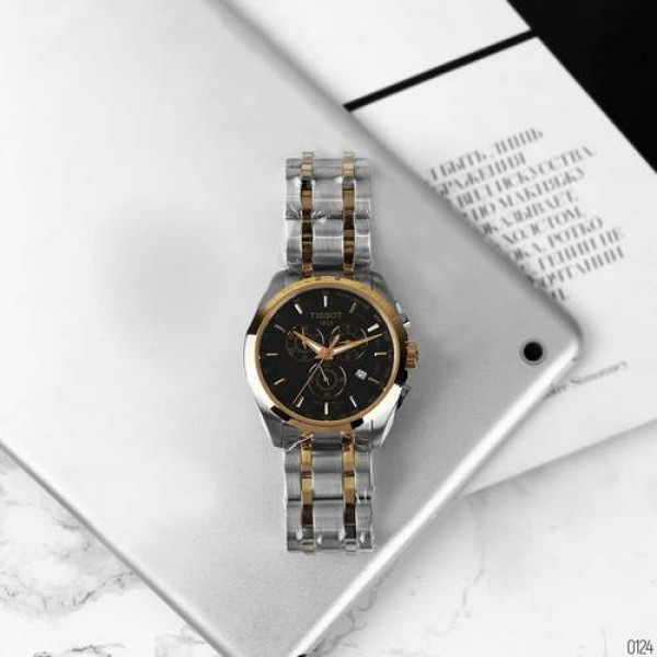 Tissot T-Classic Couturier Chronograph Steel Alt Silver-Gold-Gold-Black