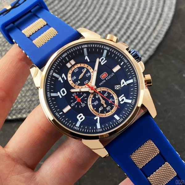 Наручний годинник Mini Focus MF0268G.01 Blue-Cuprum, 1095-0031, Mini Focus