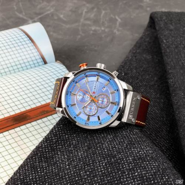 Curren 8291 Silver-Blue, 1008-0187, Curren