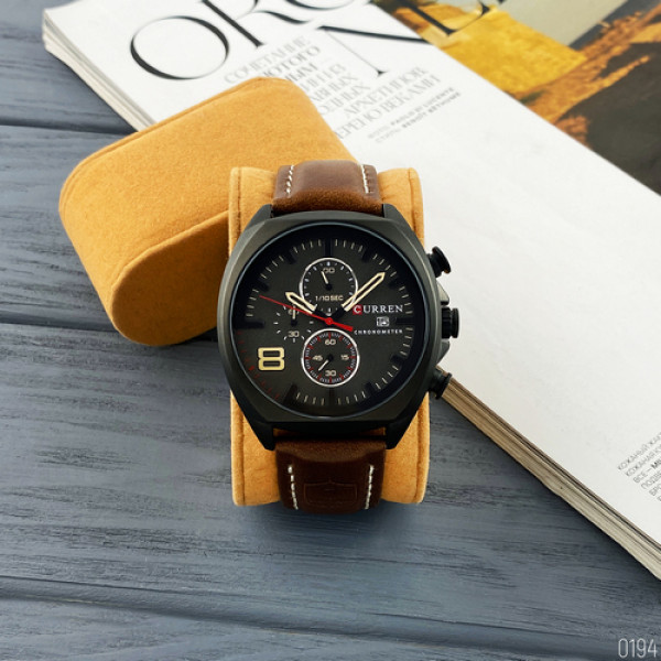 Curren 8324 Black-Brown, 1008-0194, Curren