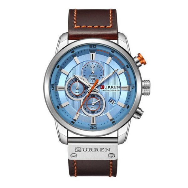 Curren 8291 Silver-Blue, 1008-0187, Curren