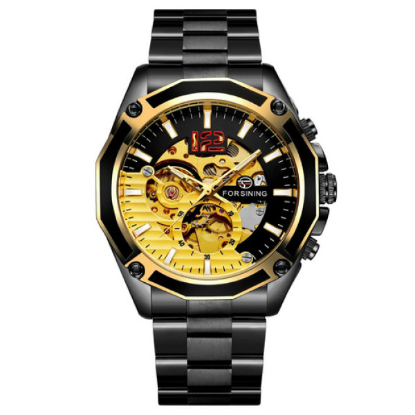 Forsining GMT 1183 Black-Gold