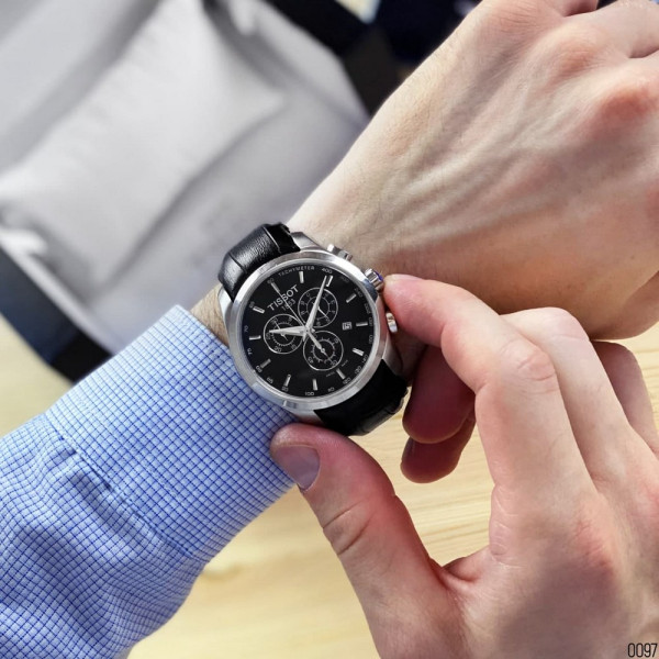 Tissot T-Classic Couturier Chronograph Black-Silver-Black
