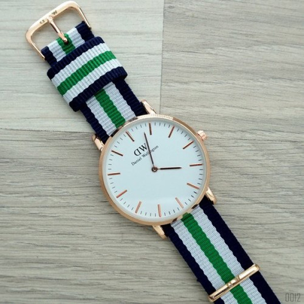 Daniel Wellington 38 мм Blue-White-Cuprum