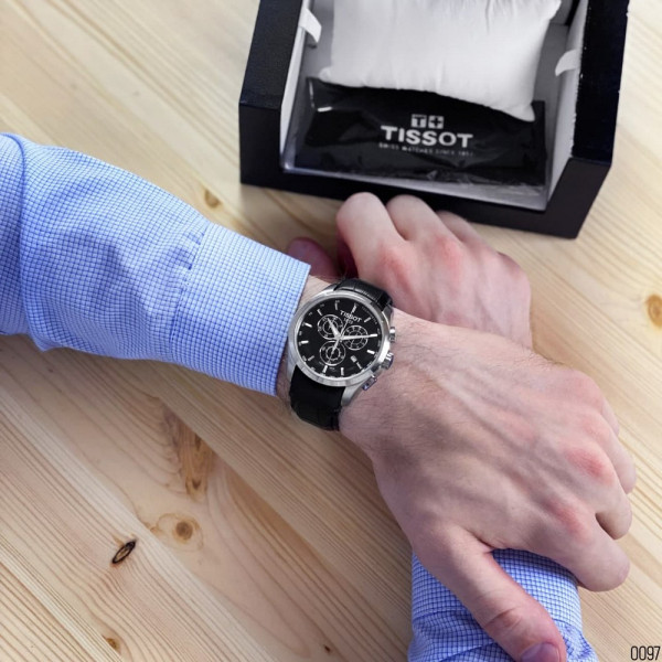 Tissot T-Classic Couturier Chronograph Black-Silver-Black
