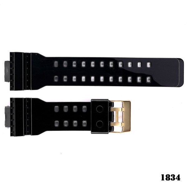 Ремінець для годинника Skmei 1834 black/gold (big size) 1051-0511