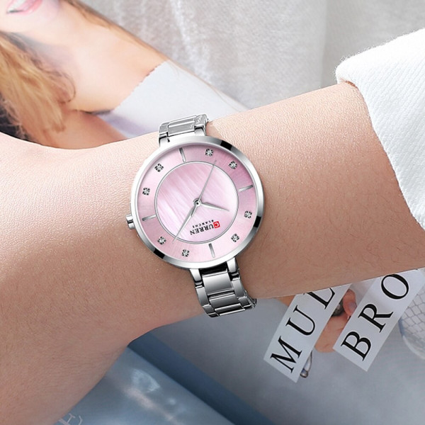 Curren 9051 Silver-Pink, 1008-0301, Curren