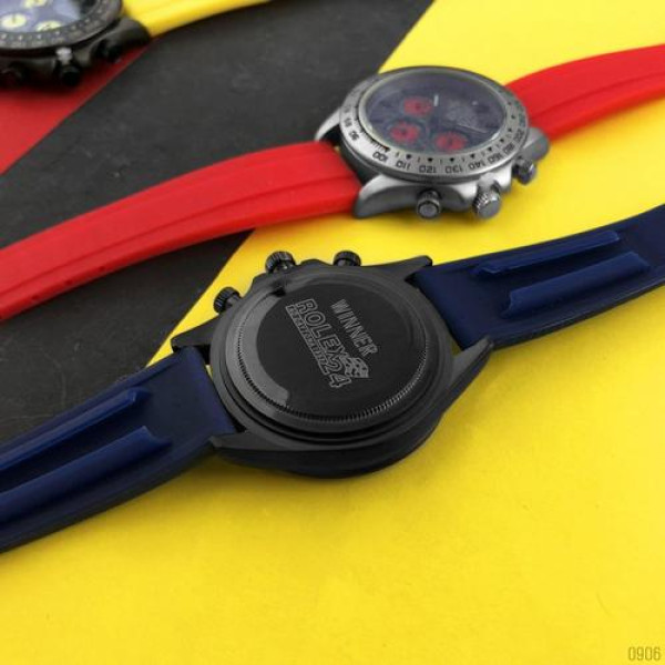 Наручний годинник Rolex 350501Pattern Blue-Black-Blue Rubber, 1020-0906, Rolex
