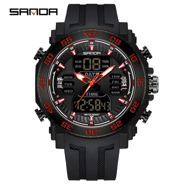 Sanda 6029 Black-Red, 1044-0077, Sanda