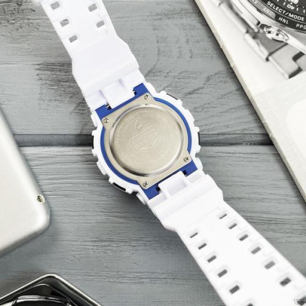 Casio G-Shock GA-100 White-Blue-Black