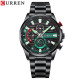 Curren 8415 Black-Green, 1008-0320, Curren