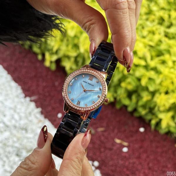 Наручний годинник Mini Focus MF0226L.04 Blue-Gold Diamonds, 1095-0063, Mini Focus