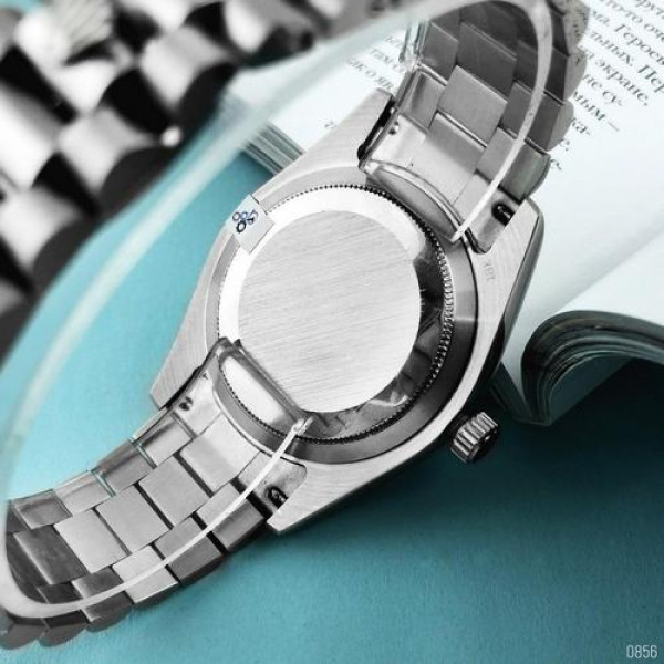 Rolex Day-Date Silver-Blue
