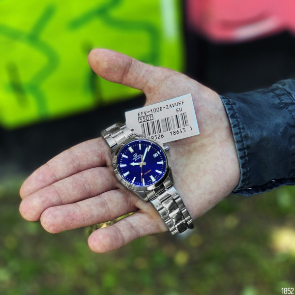 Casio EFV-100D-2AVUEF Silver-Blue