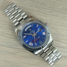 Rolex Day-Date Automatic Silver-Blue