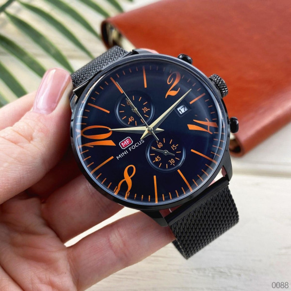 Наручний годинник Mini Focus MF0135G.08 Black-Orange, 1095-0088, Mini Focus