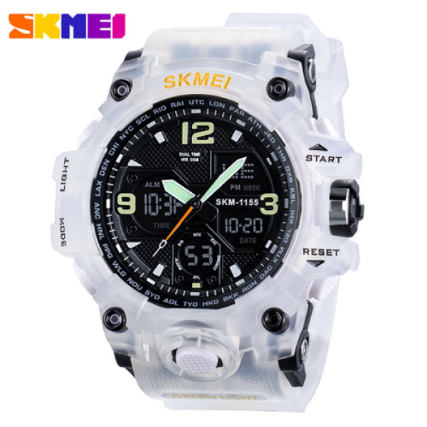 Skmei 1155BWT White-Black, 1080-0830, Skmei