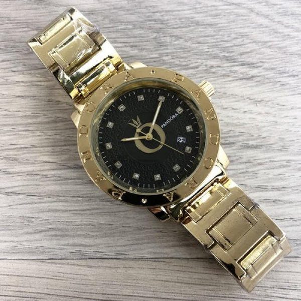 Наручний годинник Pandora 6301 Creative Gold-Black Date, 1036-0354, Pandora