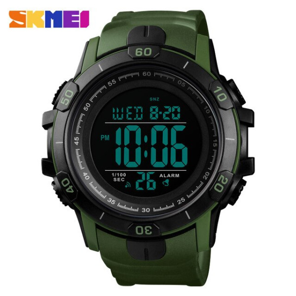 Skmei 1475AG Black-Military Wristband, 1080-0813, Skmei